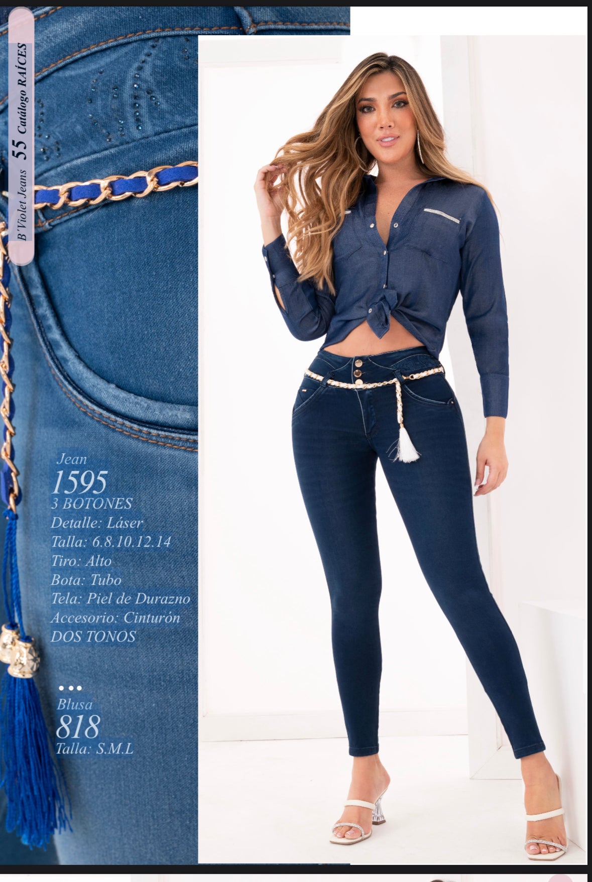Jean violeta Ref 1595