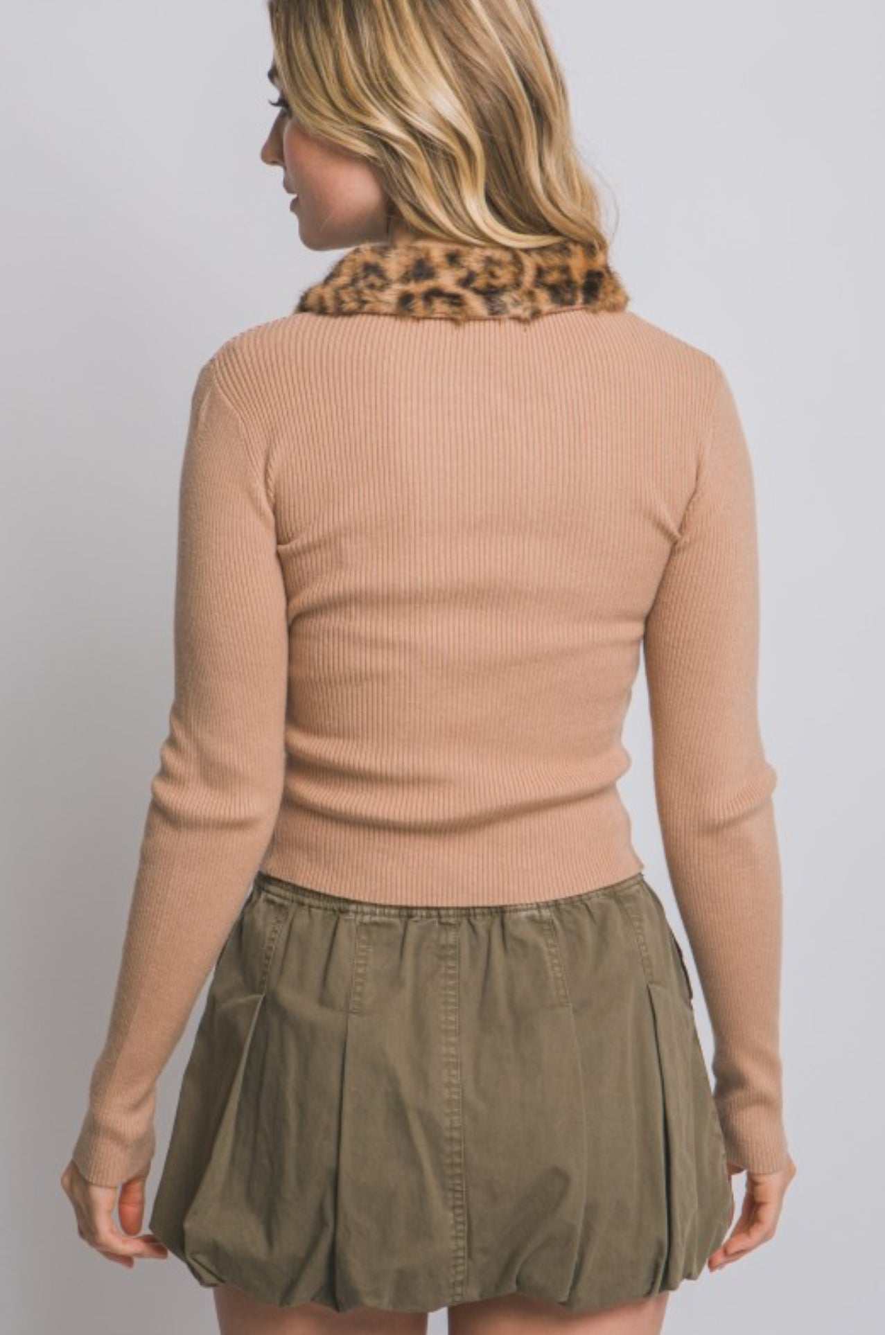 Cheetah Fur Top