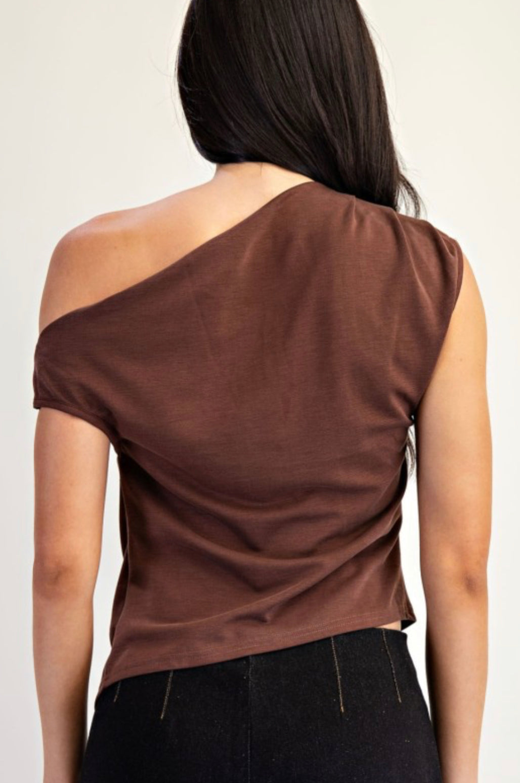 Cocoa Drape Top