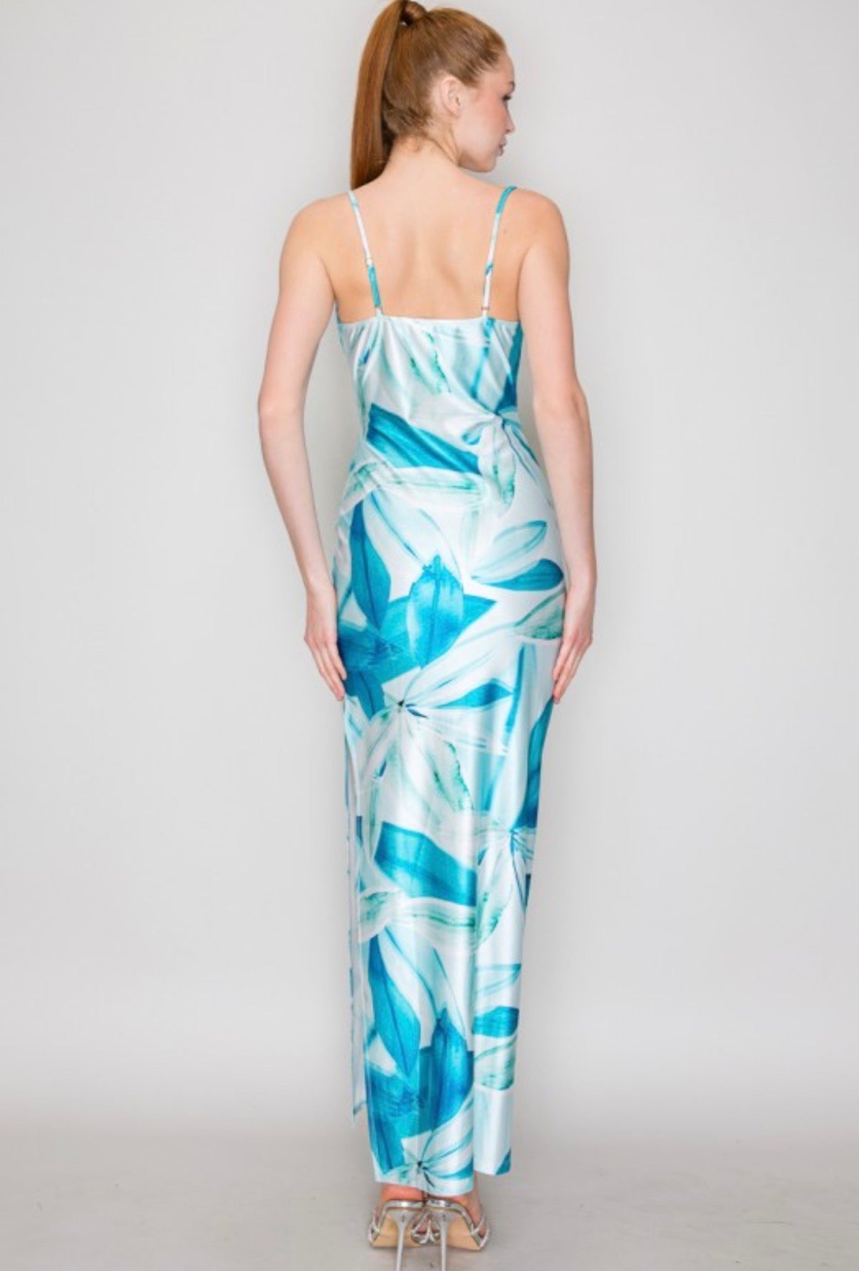 Floral Luster Maxi Dress