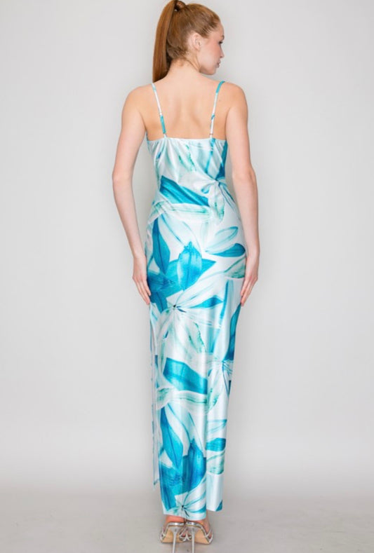 Floral Luster Maxi Dress