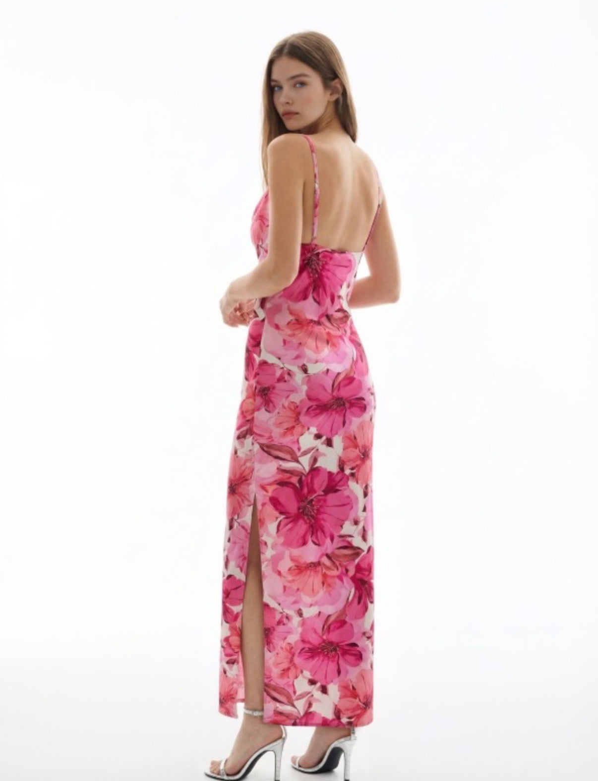 Floral Luster Maxi Dress