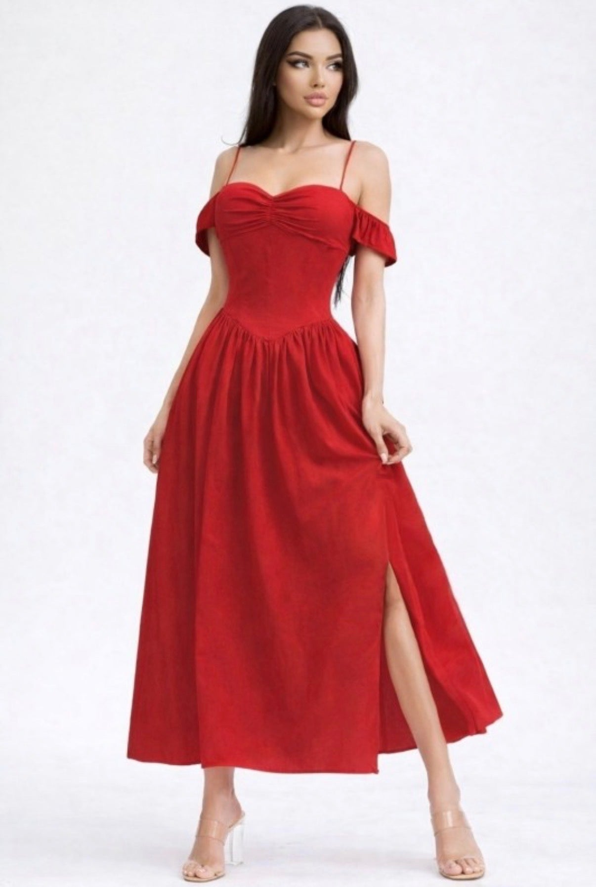 Red Valencia Dress