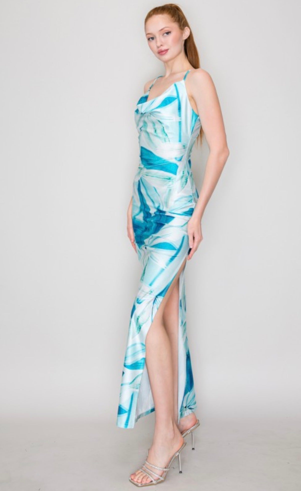 Floral Luster Maxi Dress