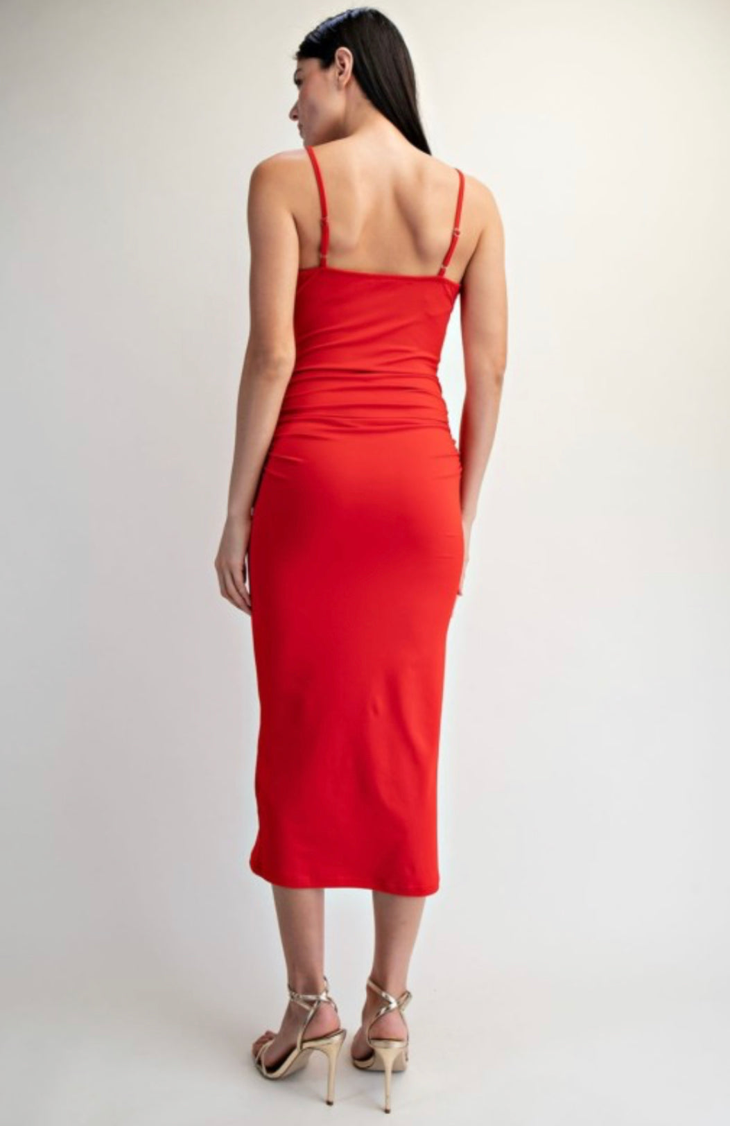 Rosy Love Midi Dress