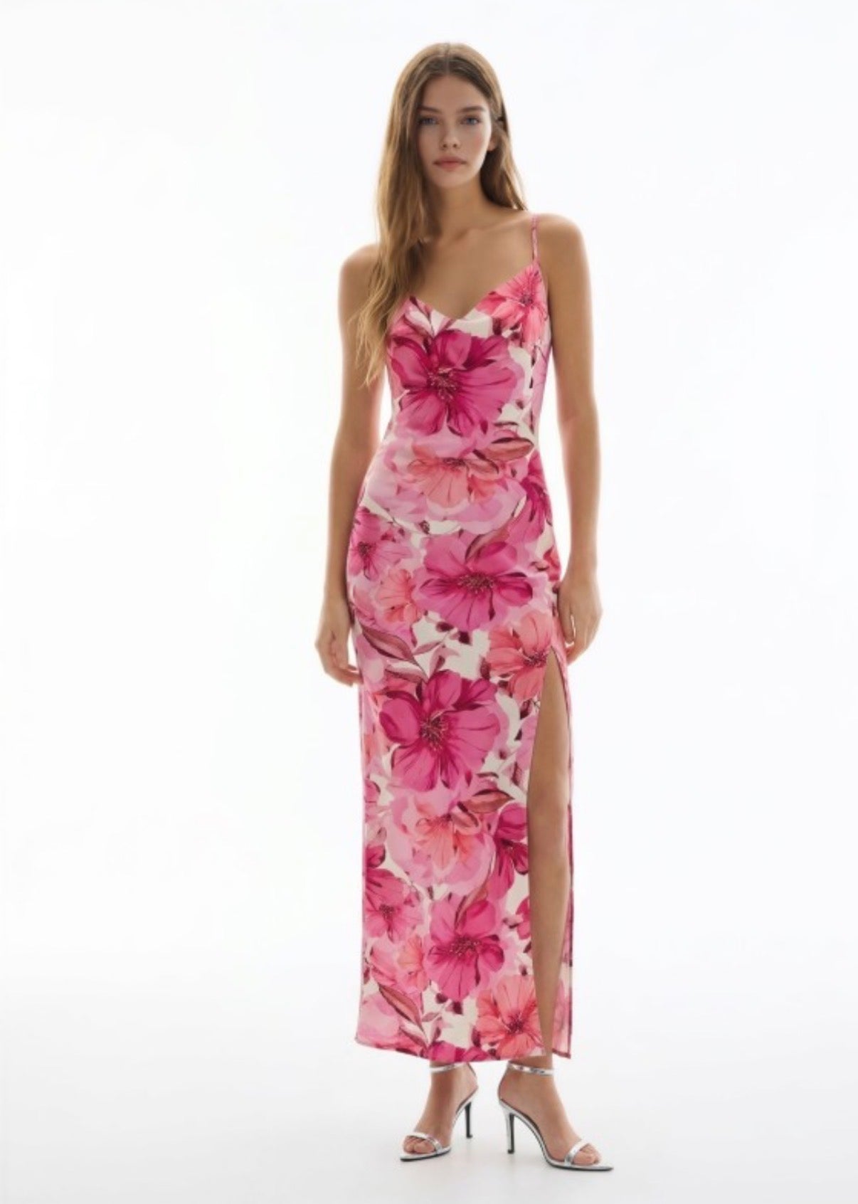 Floral Luster Maxi Dress