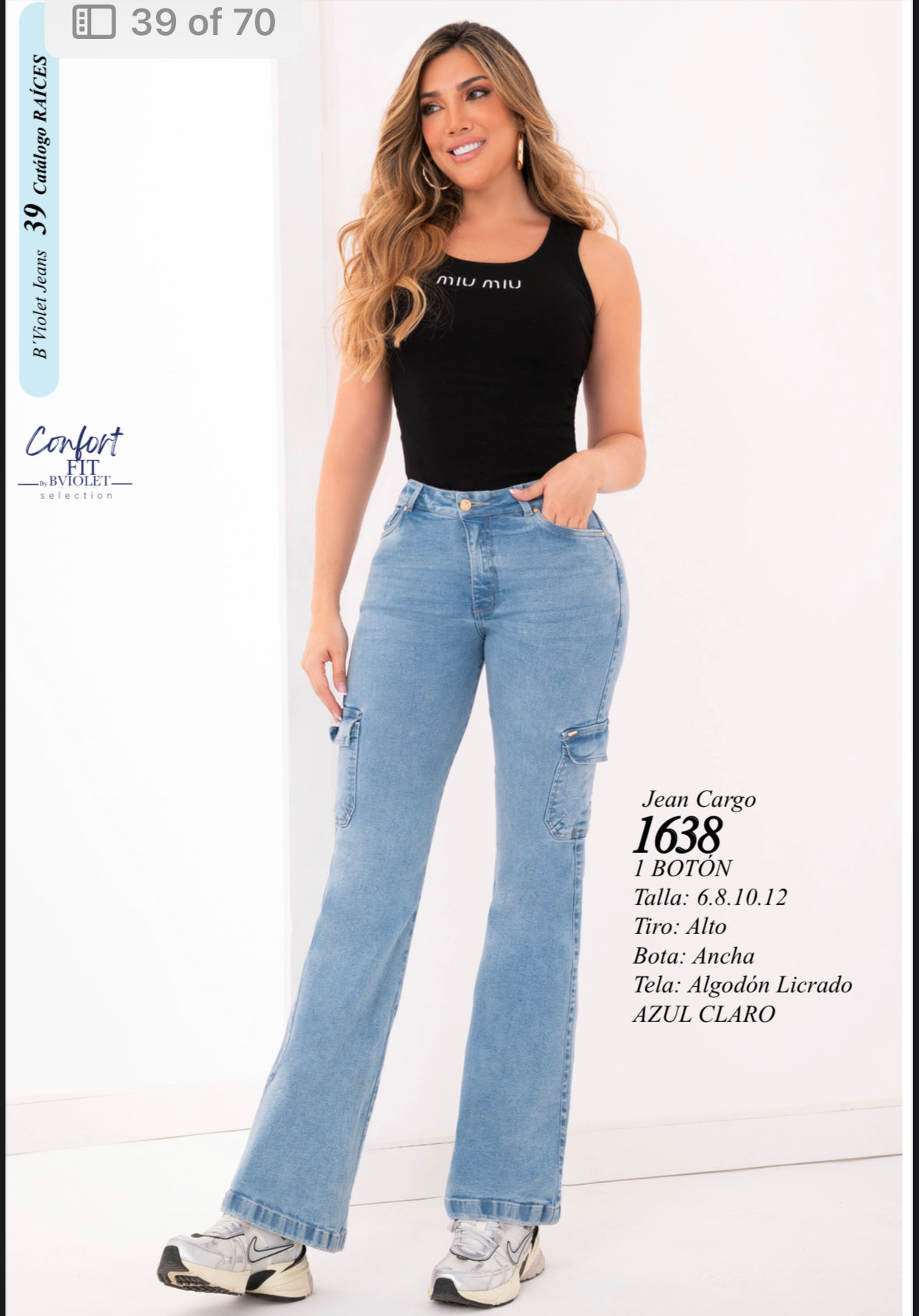 Jean violeta Ref 1638