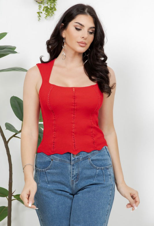 Scarlet Statement Top