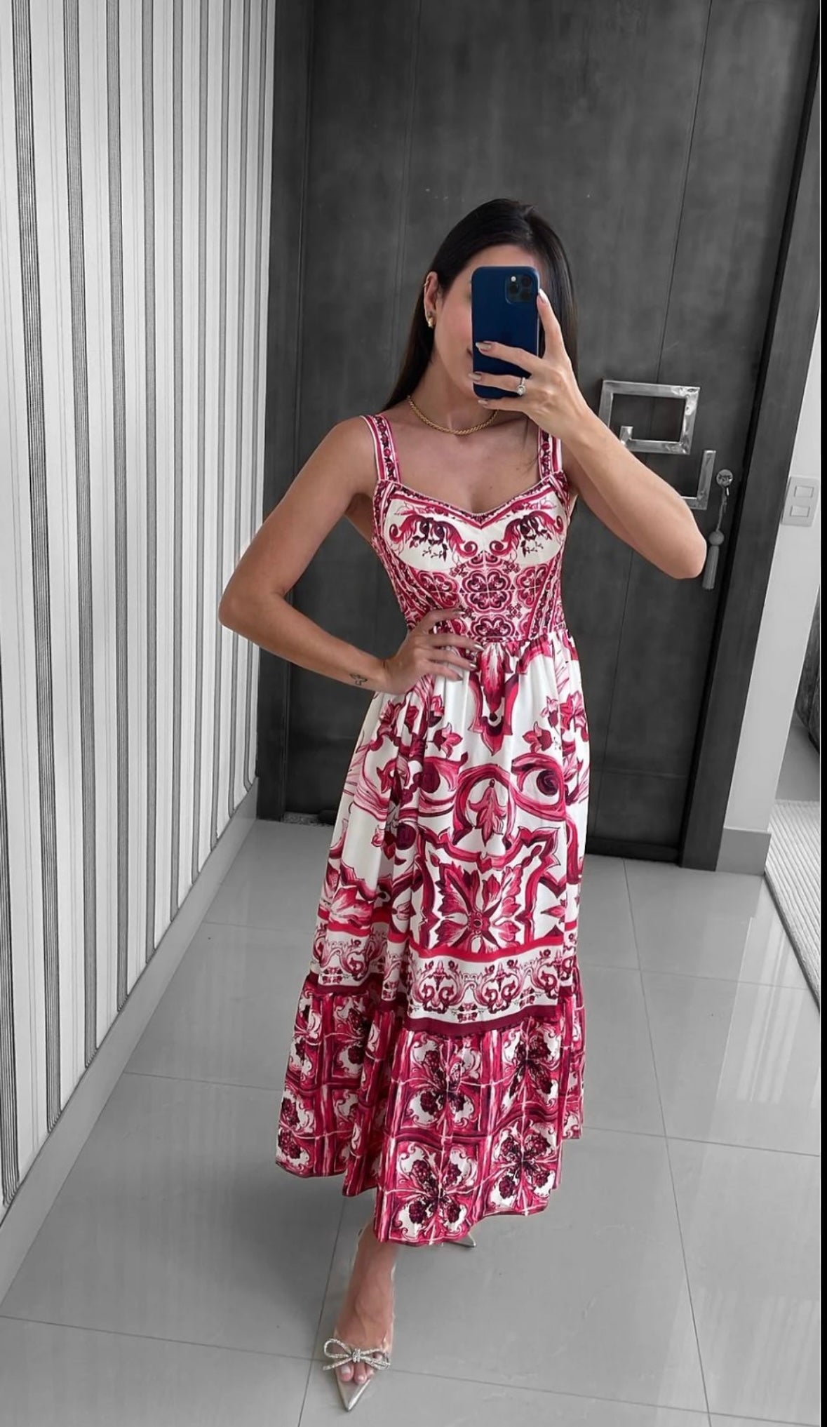 Walking in Italy Dress