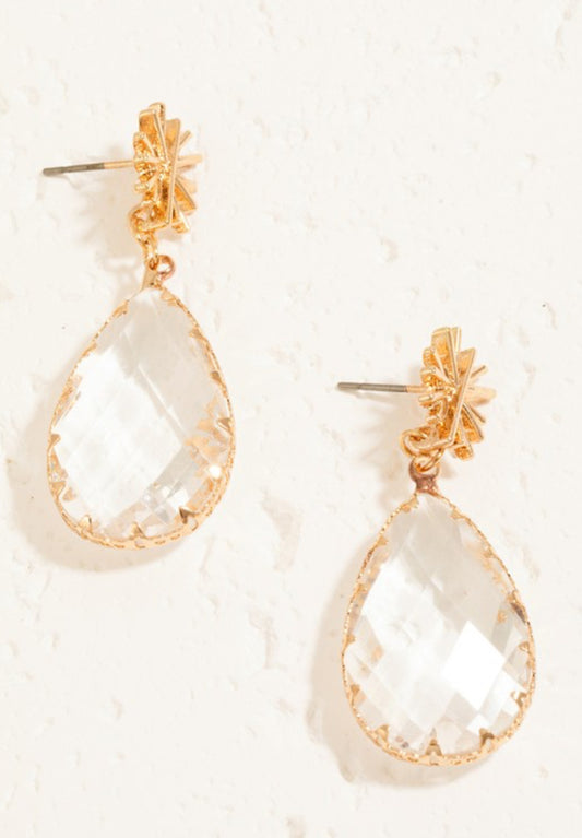 Crystal Teardrop Earrings